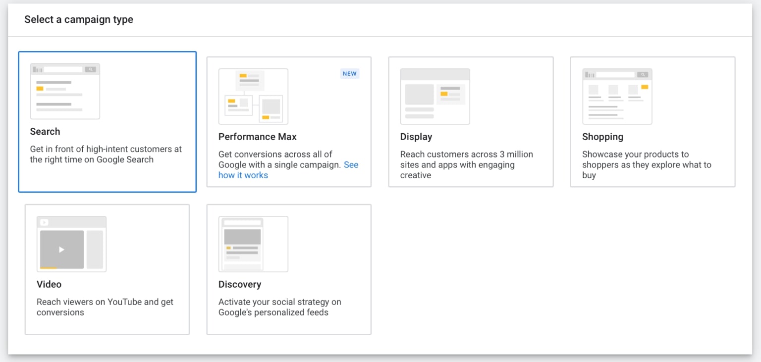 Google Ad Campaign: Search, Display, or Video?